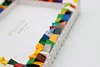 Daisy Flower DIY Building Block Photo Frame Kit,Creative Handmade Assembled Photo Frame Handmade Craft Gift Home Tabletop Display Decor