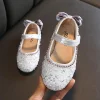 Kids Baby Girl Fashion Bow Wedding Shoes School Princess Leather Shoes