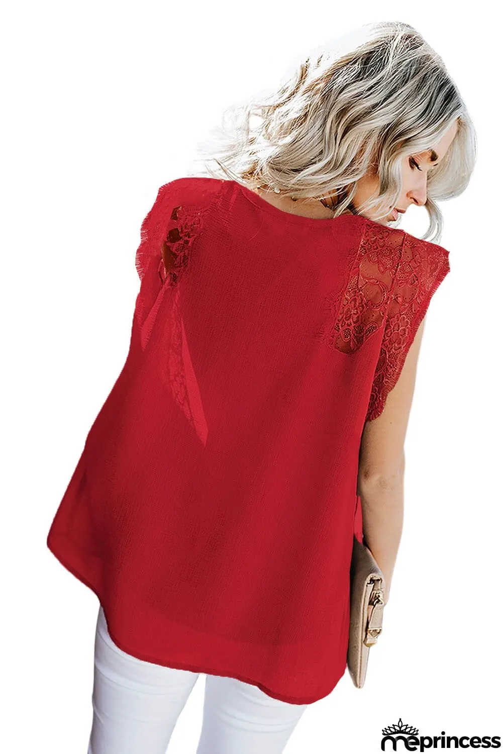 From A Dream Lace Tank Top with Vest