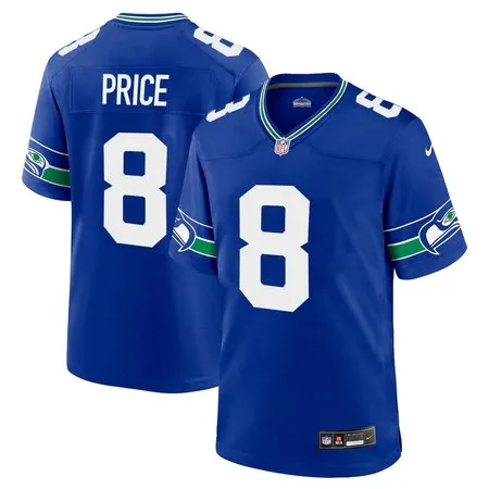 Men's Seattle Seahawks #8 Jadarian Price Royal 2026 NFL Draft Game Jersey