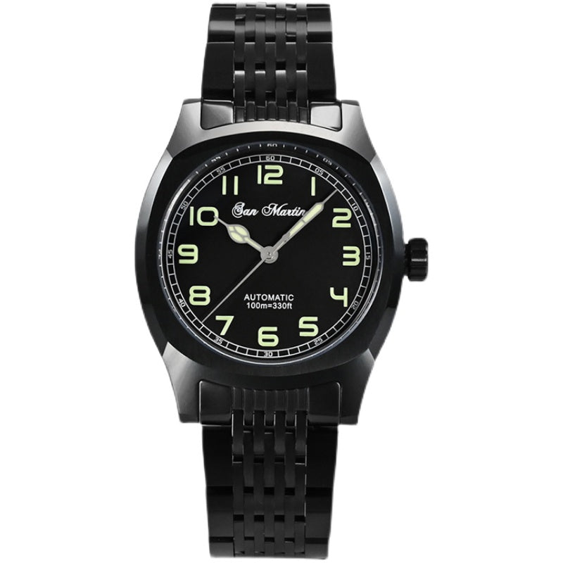 ★Summer Sale★San Martin DLC Black Men Watch SN026 San Martin Watch san martin watchSan Martin Watch