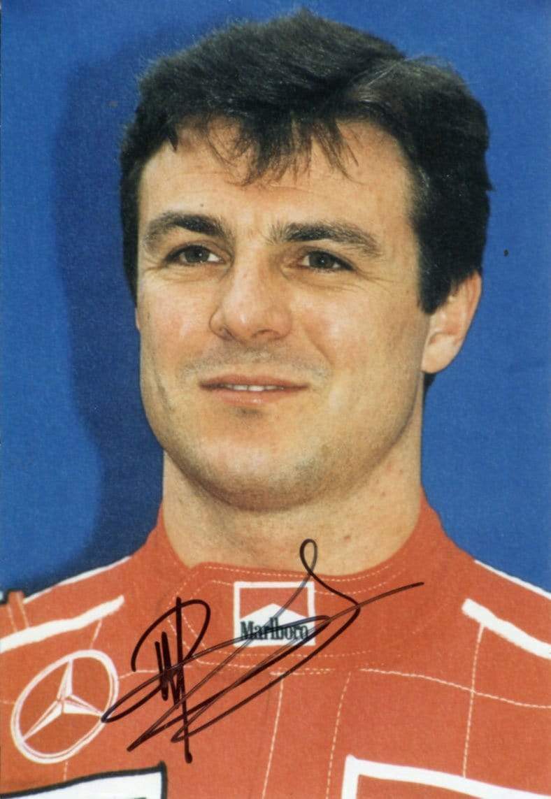 Mark Blundell autograph British F1 driver 1991-95, signed Photo Poster painting