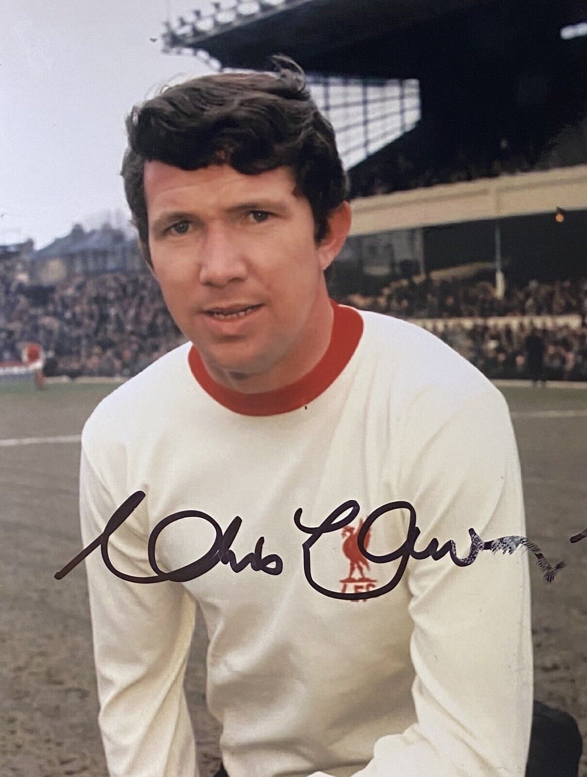 Chris Lawler Genuine Hand Signed Liverpool 6X4 Photo Poster painting