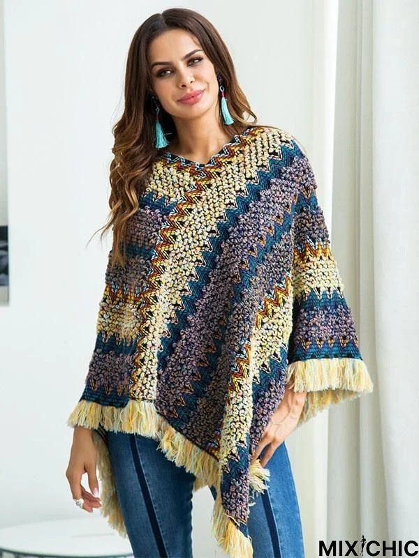 Bohemia Retro Loose Tassels Sweater Tops