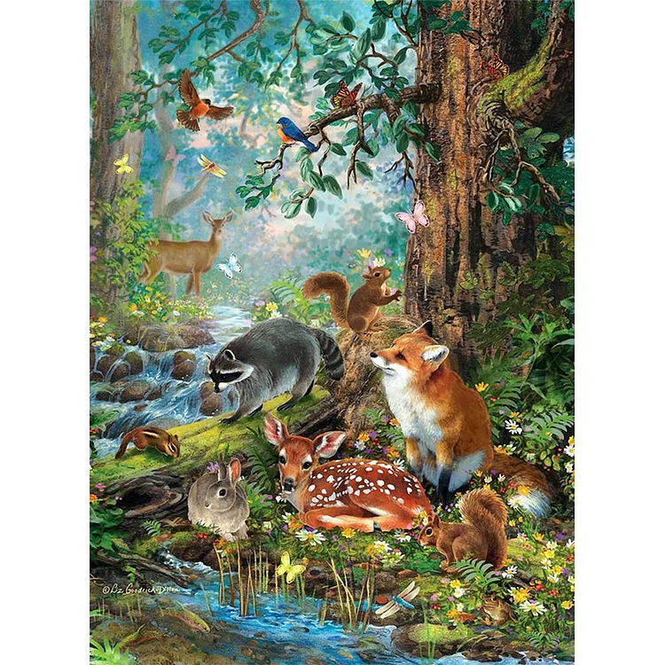 Animal World - Painting By Numbers - 40x50cm