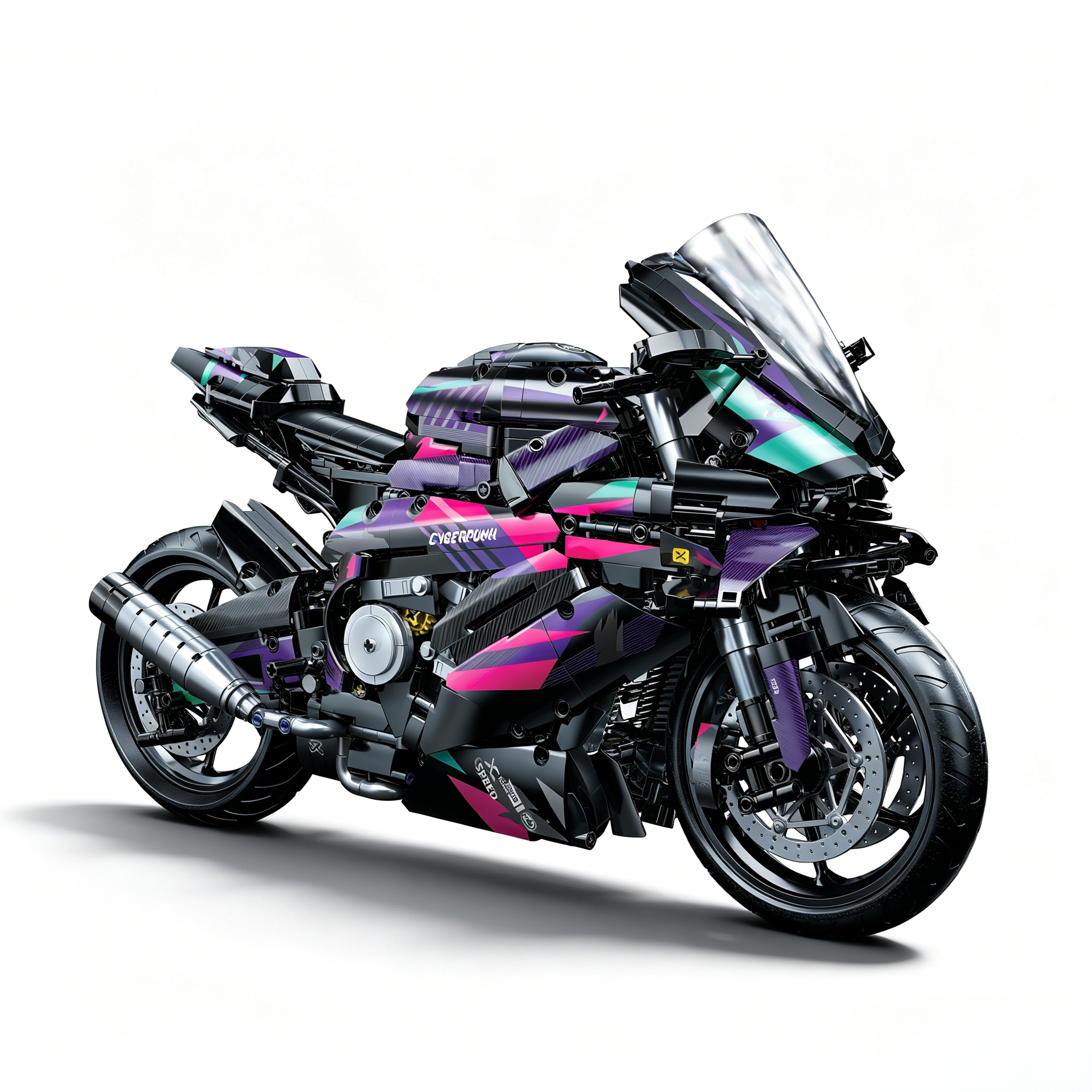 KAVOWORLD 88818 Racing Motorcycle Building Set | 2062 Pieces | 1:5 Scale