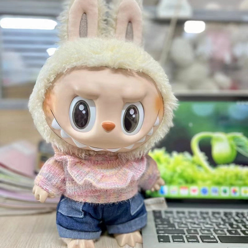 38cm Cloth Cloth Vinyl Doll Clothes Suit Two-piece Coat T-shirt Cute Dress