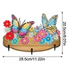 DIY Flower Butterfly Diamond Art Craft Wall Hooks A Row of 3 Hooks Kit
