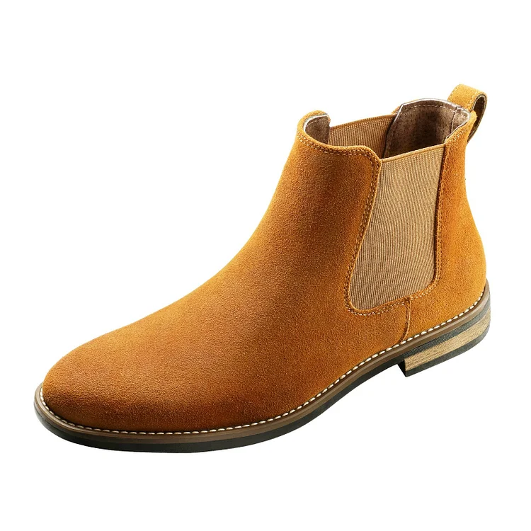 Men's Suede Leather Chelsea Ankle Boots