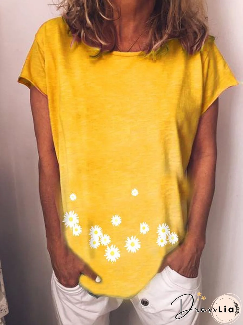 sunflower Casual O-Neck T-shirt