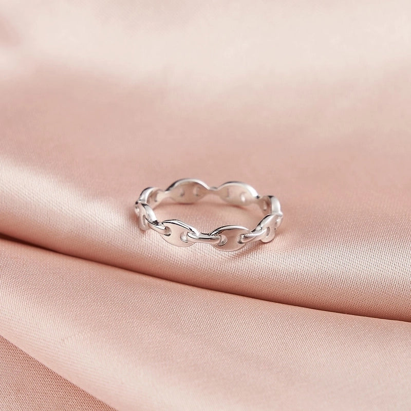 14K Gold Plated White Gold Plated 925 Sterling Silver Geometric Rings