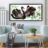 Bead Embroidery - Partial Printed 9CT Black Swan(66x36 CM)