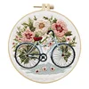 4 Set Flower Bike Series- Embroidery Kits