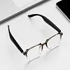 BT6.0 AI Transparent Smart Glasses 156 Languages Intelligent Translator Eyeglasses Type-C Charging HiFi Stereo Headset Glasses for Business Travel Meeting