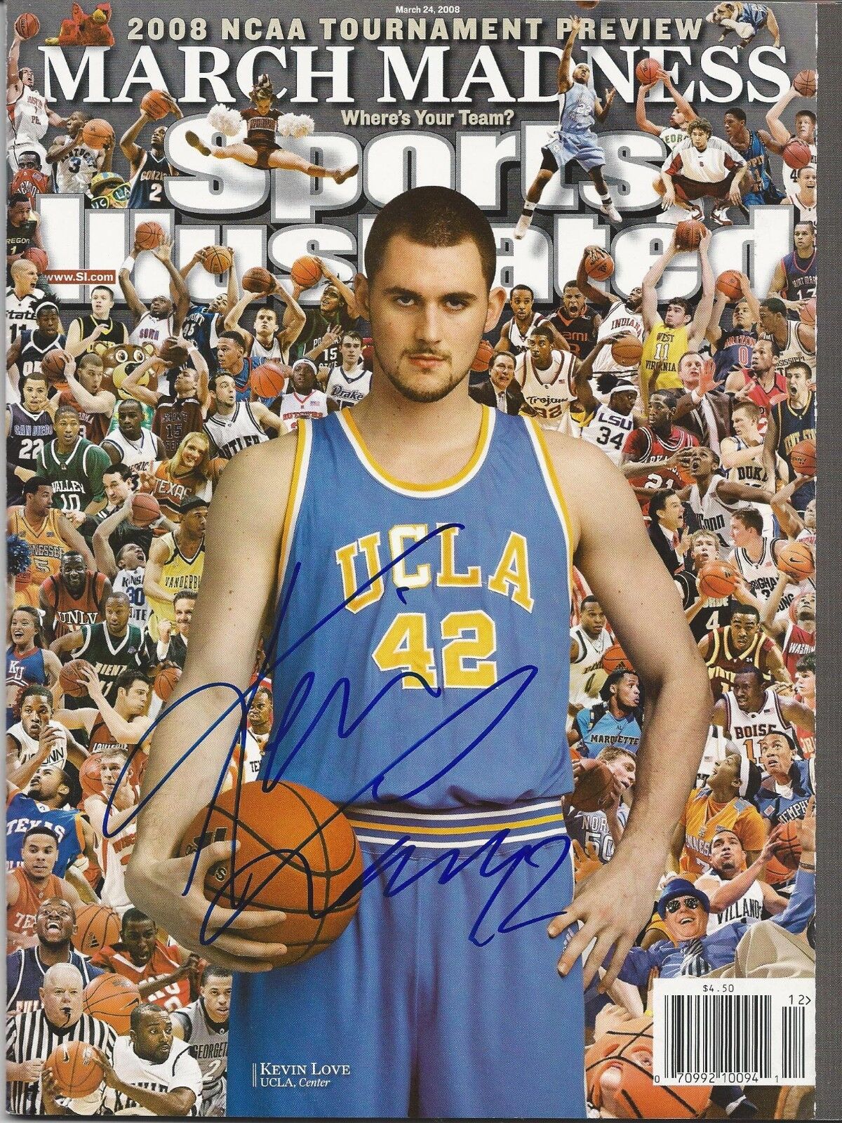 **GFA Sports Illustrated *KEVIN LOVE* Signed SI Magazine AD1 COA**