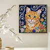 Diamond Painting-DIY Crystal Rhinestone Tabby Cat
