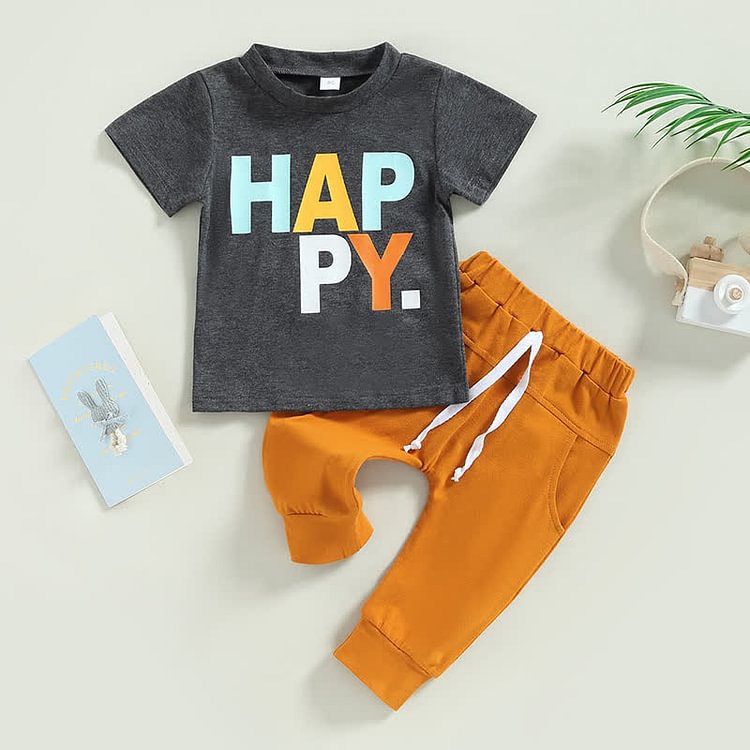 HAPPY Baby Tee and Pants Set