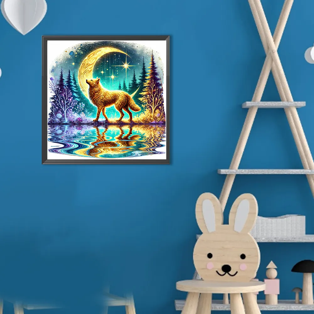 Diamond Painting - Full Round Drill - Wolf(Canvas|30*30cm)