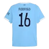 RODRIGO #16 Manchester City Home Authentic Soccer Jersey 2025/26 &ndash; Club World Cup