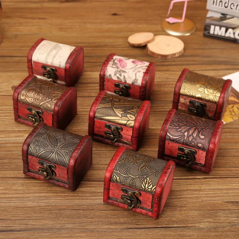 Mongw Mongw Selling European Creative Wooden Box Storage Box Happy Candy Box Gift Jewelry Packaging Box Handicraft Small Box