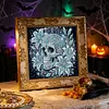 Partial Drill 5D Diamond Painting Kit Skull Abstract 30x30cm(Lily Skull)