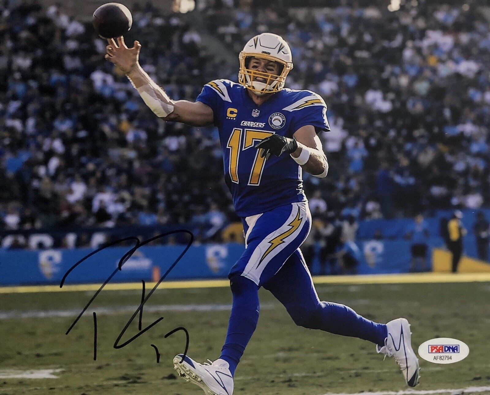 Philip Rivers Signed Autographed Los Angeles Chargers 8x10 Photo Poster painting Psa/Dna