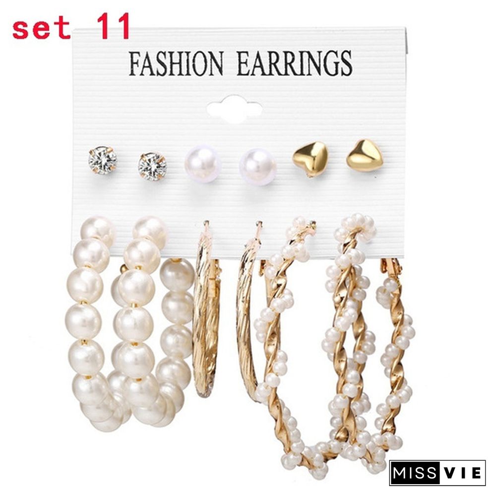 Styles New Tassel Acrylic Earrings For Women Bohemian Set Big Geometric Drop Earring