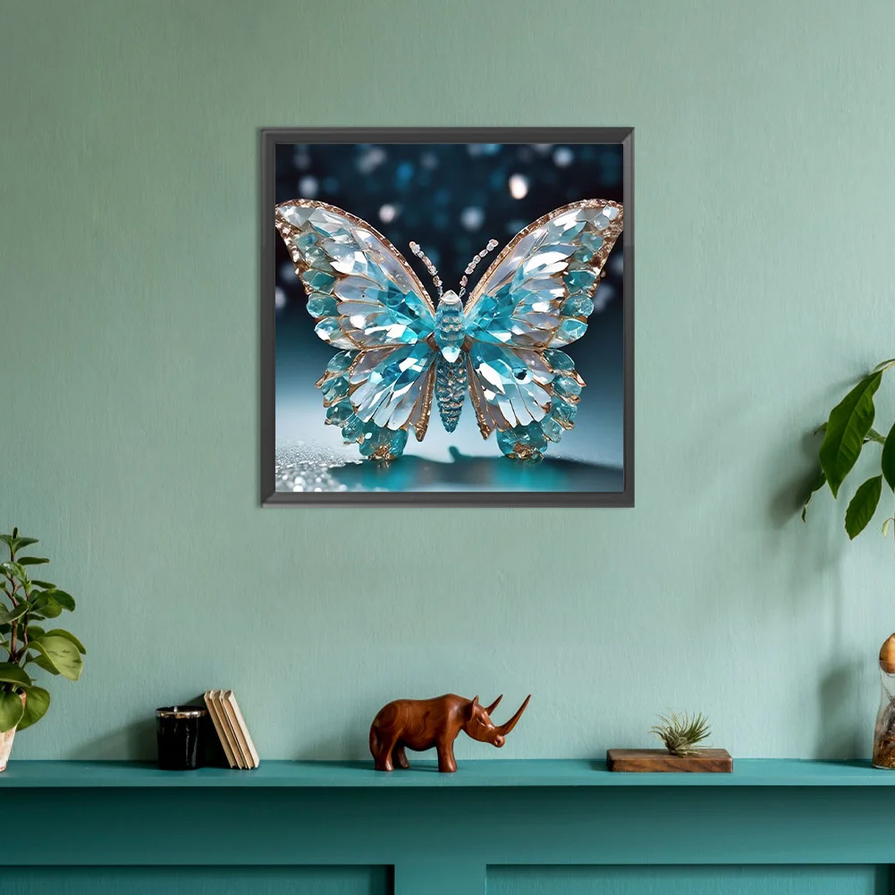 Diamond Painting - Full Round Drill - Butterfly(Canvas|30*30cm)