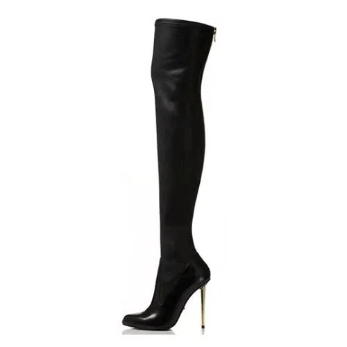 Back to college Women Over The Knee Boots Female Sexy Black Long Boots Woman Thin Heel Ladies Pointed Toe Party Boots Women's Autumn Shoes