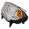 TRQ Left Headlight Assembly with Chrome Bezel Drivers Side Compatible with 2014-2017 Dodge Durango CH2502256