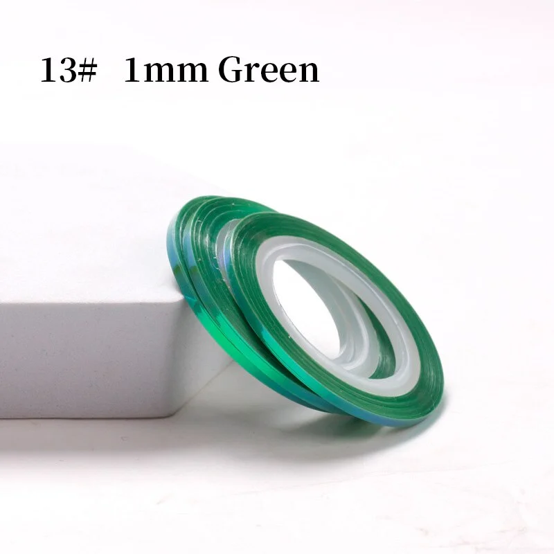 Nude Color Silver Nail Striping Tape Line 1mm 2mm 3mm Sticker Pink Yellow Shiny Stickers DIY Decors Tool Nail Art Decoration-Nail Inspo