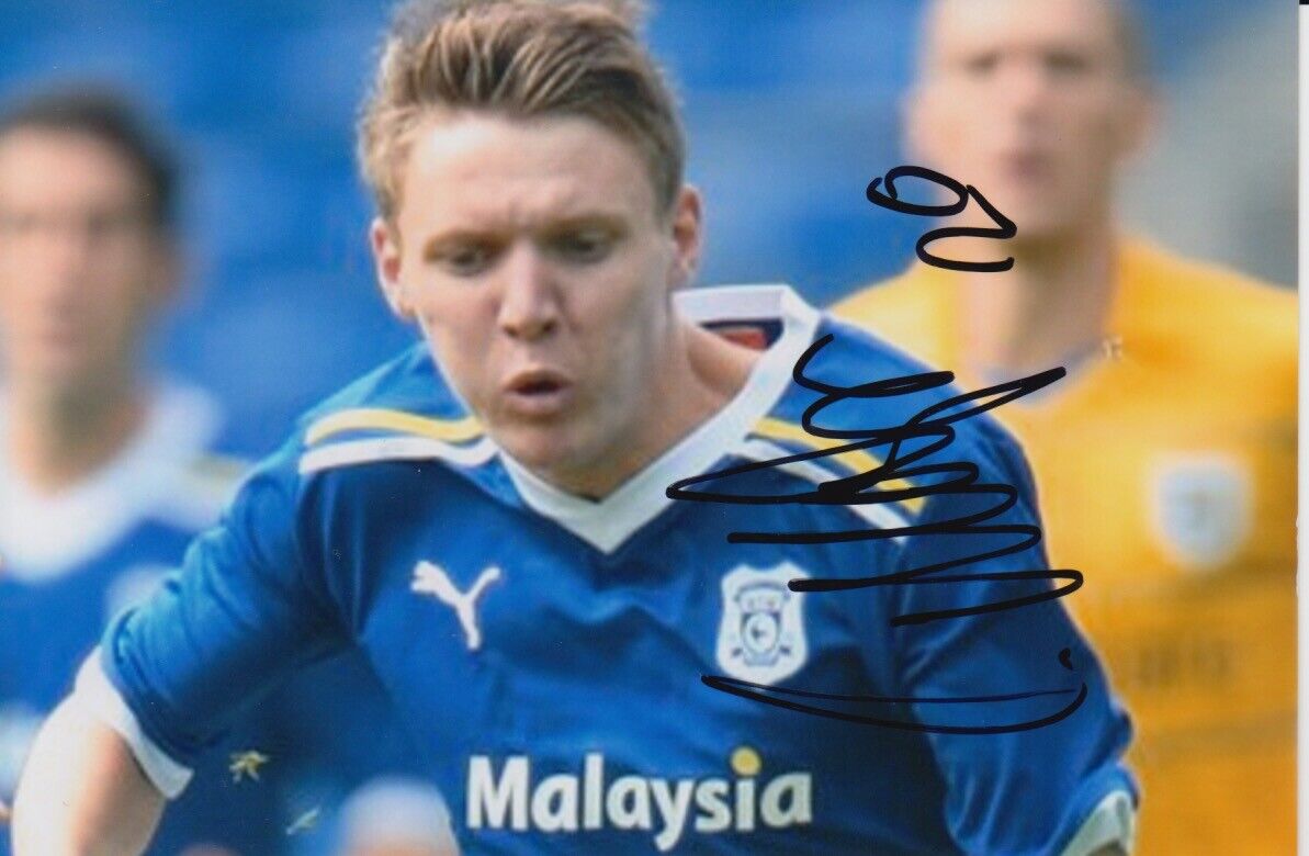 CARDIFF CITY HAND SIGNED JOE MASON 6X4 Photo Poster painting 1.