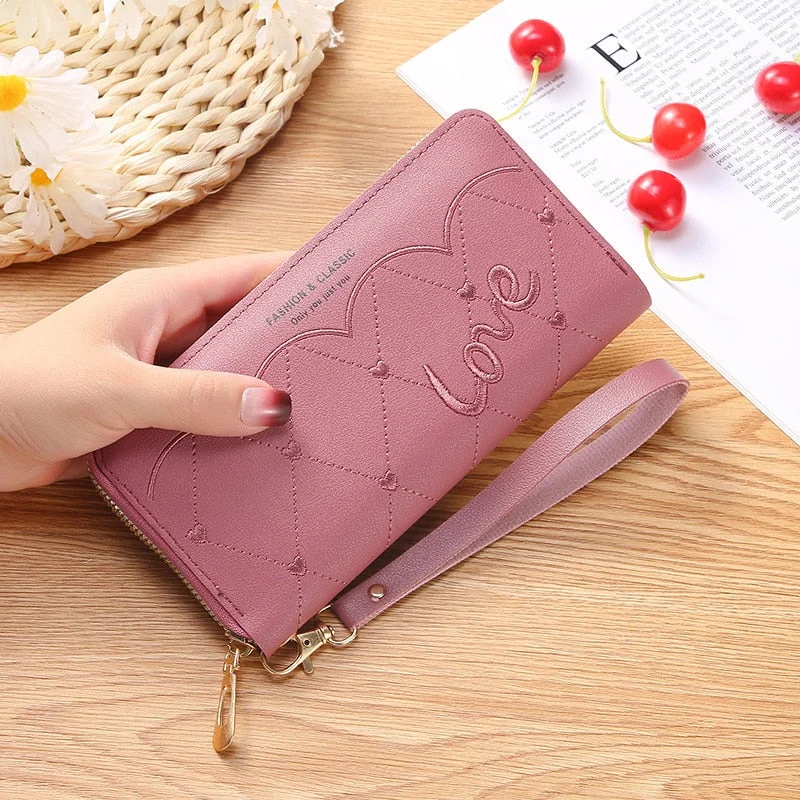 Small Handbags for Women Fashion 2022 Trend New Wallets Pure Color Wool Ball Bow Clutch Bag Women's Long Bag Card Bag Coin Purse