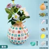 Wooden Vase Solid Mosaic Art Handmade Pasting Material Pack DIY Creative Decoration Kit