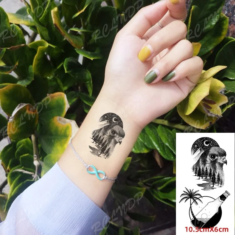 Waterproof Temporary Tattoo Sticker Small Cute Flower Plant Body Art Flash Tatoo Fake Tatto for Women Men