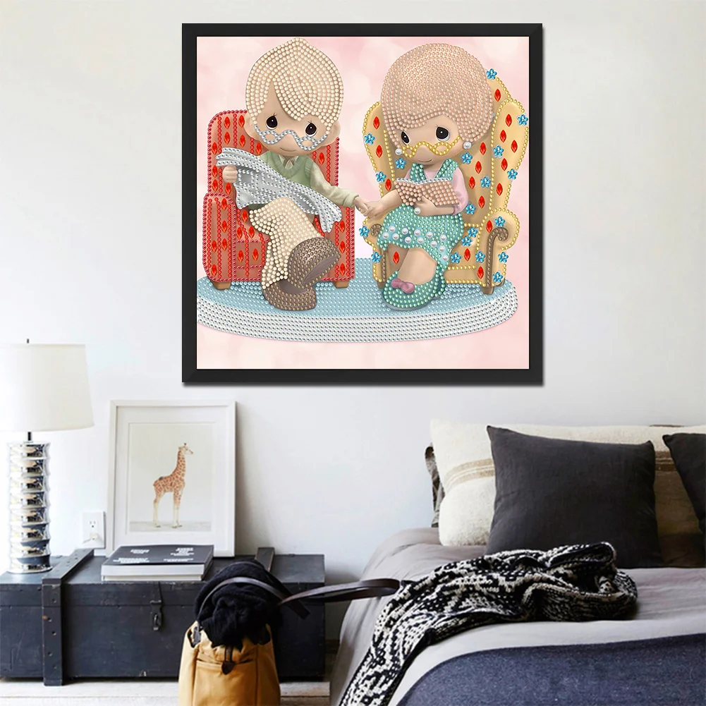 Diamond Painting - Partial Special Shaped Drill - Rare Memory Dolls(30*30cm)
