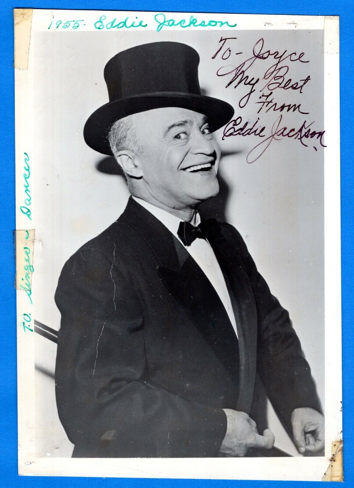 Eddie Jackson Singer Hand Signed Autograph 5x7 Vintage Photo Poster painting