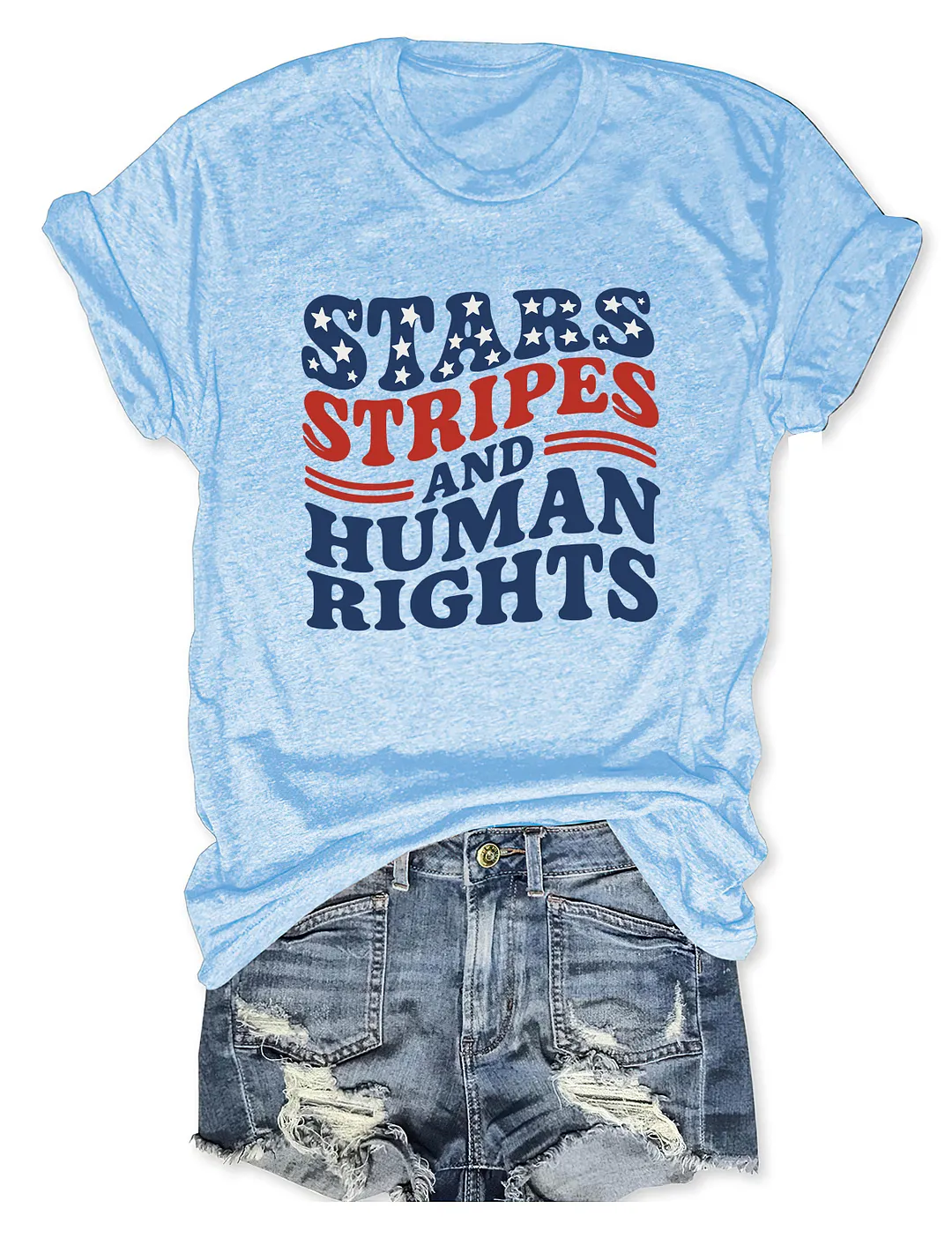 Stars Stripes And Human Rights T-shirt