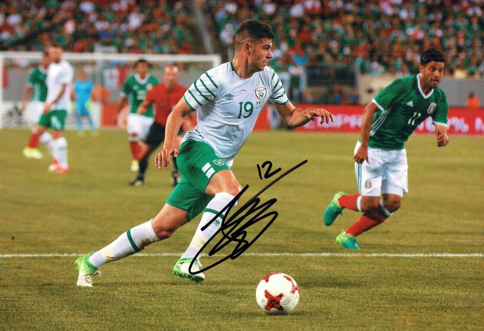 John EGAN ROI Signed Autograph 12x8 Photo Poster painting 1 AFTAL COA Sheffield United Sheff Utd