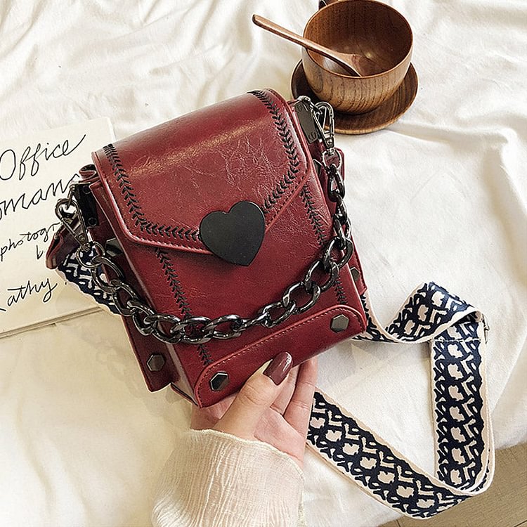 Shoulder Bag Fashion Wide Strap Crossbody Bag