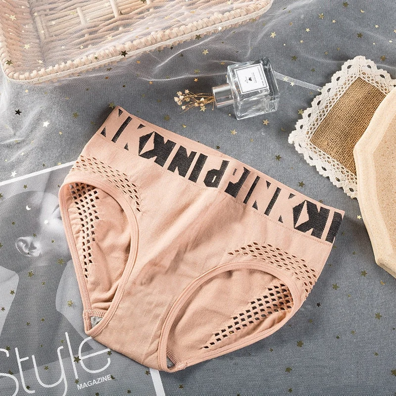 Sexy Hollow Out Panties Women Comfort Breathable Lingerie G String Seamless Low Waist Briefs Intimates Underwear Cotton lenceria