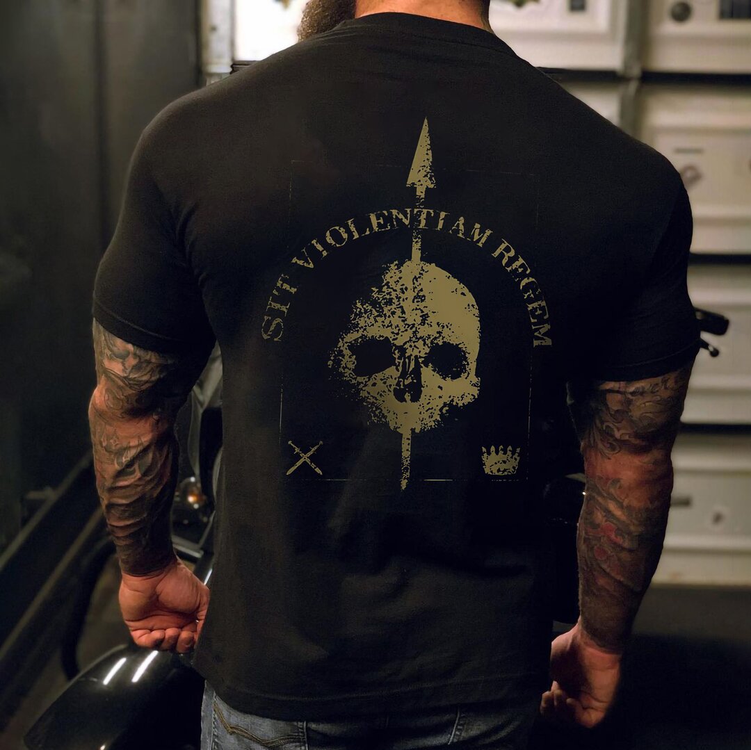 Bestinseller™ Sit Violentiam Regem Skull T-shirt