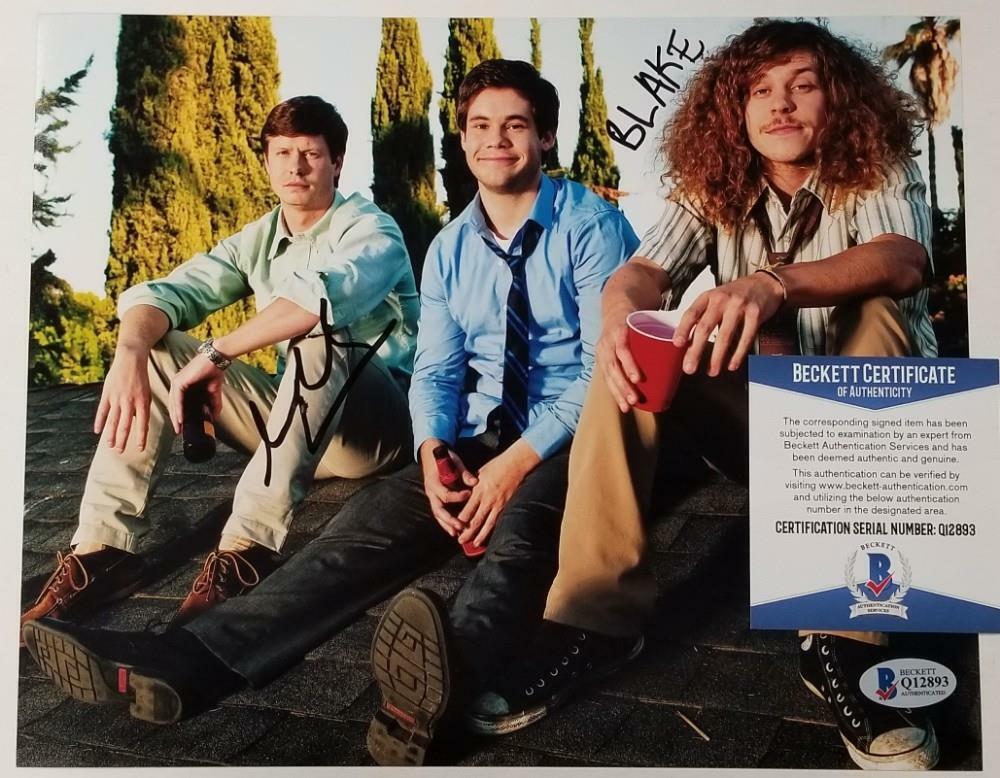 Blake Anderson & Anders Holm signed Workaholics 8x10 Photo Poster painting Q12893 ~ BAS COA