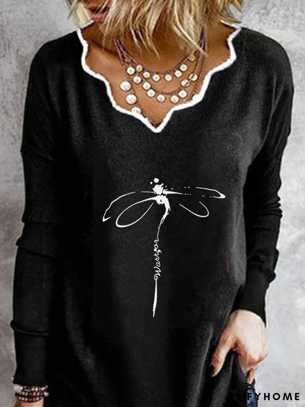 Cotton Asymmetrical Neck Loose Basics Hoodies & Tunic Sweatshirt | IFYHOME