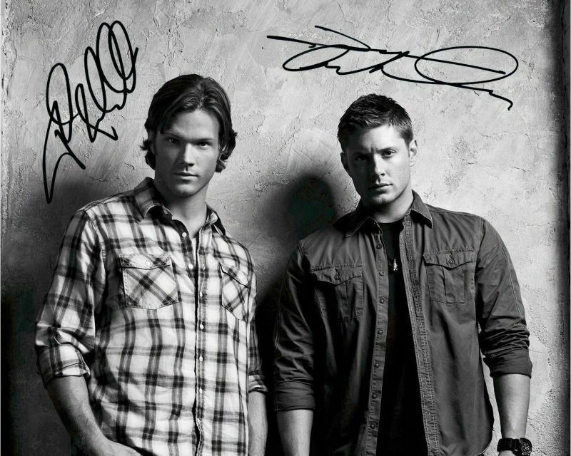 Supernatural - Jensen Acles & Jared Padalecki Autograph Signed Photo Poster painting Print