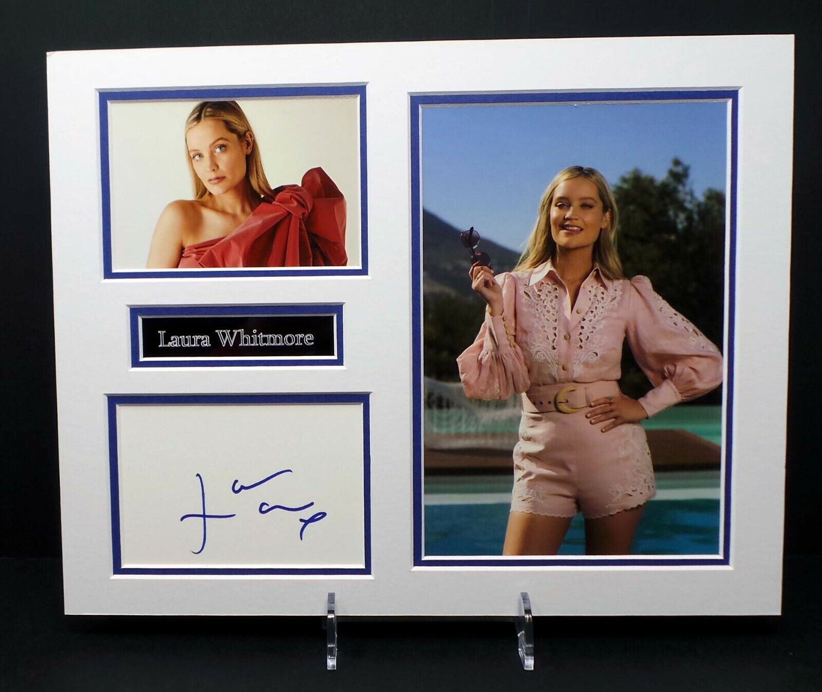 Laura WHITMORE Signed Mounted Sexy Photo Poster painting Display AFTAL RD COA Love Island