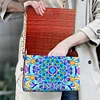 (US Local)DIY Mandala Diamond Art Wooden Coin Pouch with Chain 5D Diamond Painting Purse