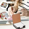 (US Local)5D DIY PU Santa Claus Diamond Painting Notecard Box Gem Art Note Holder