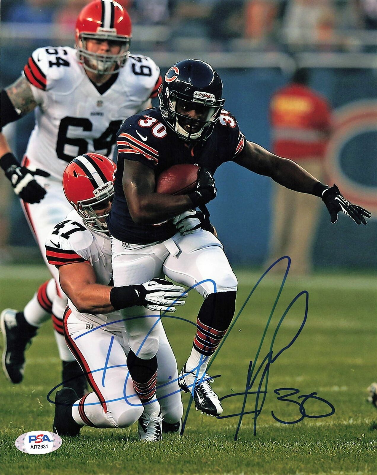 DEMONTRE HURST signed 8x10 Photo Poster painting PSA/DNA Chicago Bears Autographed