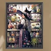 Hexe 5d DIY Quadrat Vollbohrer Diamond Painting Kit für Zuhause Wanddekoration 45x55cm